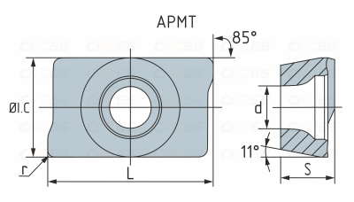 APMT1135PDER-M2-ZP163 Пластина фрезерная MZG