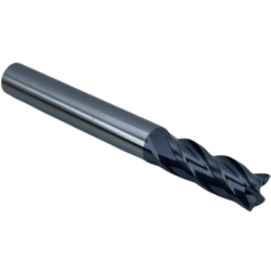 Концевая фреза с плоским торцом 4 зуба, HRC 45, 4х10х4х50L