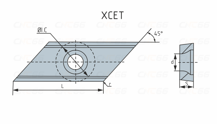 XCET170404-NT211 Пластина фрезерная