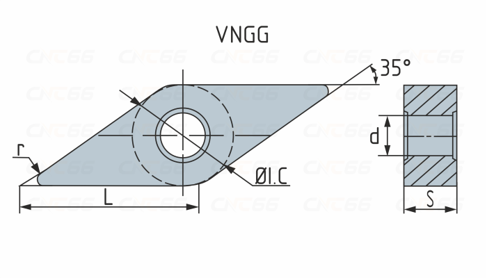 VNGG160404R-F-ZP15 Пластина токарная для точения
