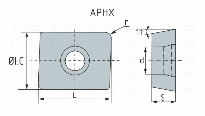 APHX1504-HR52522  Пластина фрезерная