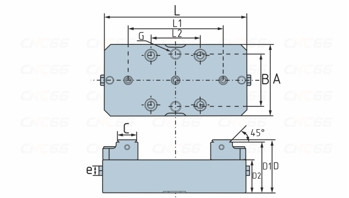 T75150 Самоцентрирующиеся тиски 75*150