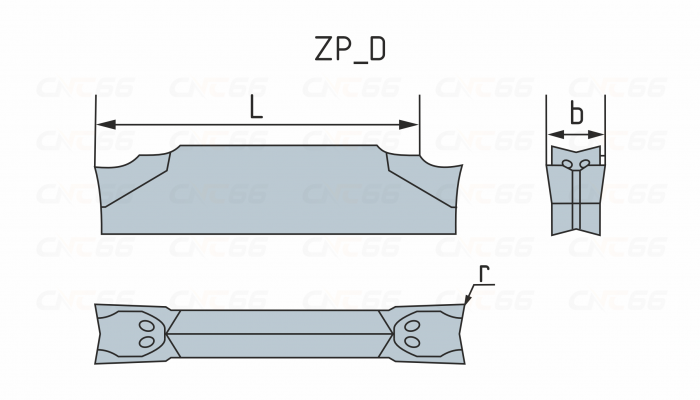 ZPFD0302-MG-YB9320 Пластина токарная