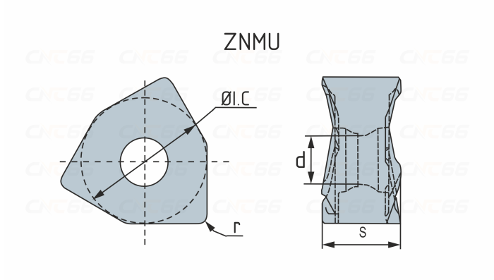 ZNMU080608PNR-GL-HR5120 Пластина фрезерная