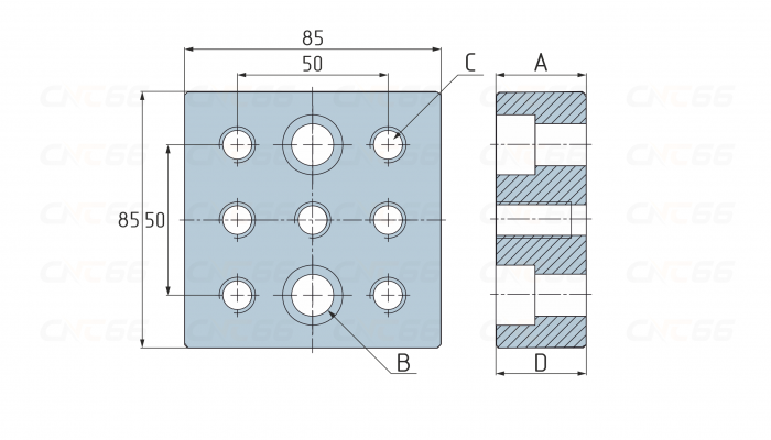 СП2.0-1250 Позиционная плита-адаптер