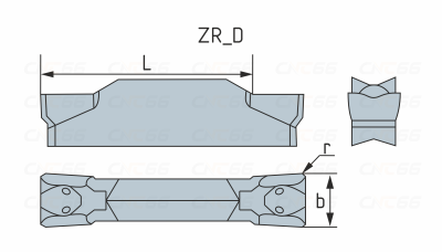 ZPFD0302-MG-YBG302 Пластина отрезная, канавочная