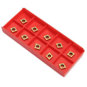 Упаковка для твердосплавных пластин, 56 x 138 мм, 10 ячеек, красная