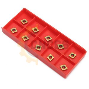 Упаковка для твердосплавных пластин, 40 x 98 мм, 10 ячеек, красная