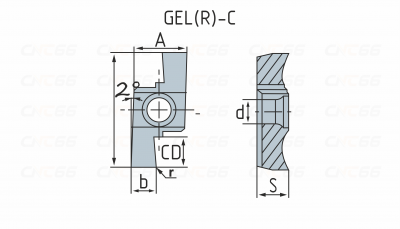 GER120-C Пластина токарная GER120-C Пластина токарная
