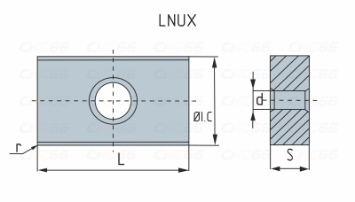 LNUX301940-RH-YBC103 Пластина токарная