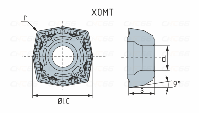 XOMT090305-PD-PC5300 Пластина фрезерная