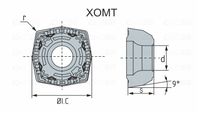 XOMT090305-PD-PC5300 Пластина фрезерная