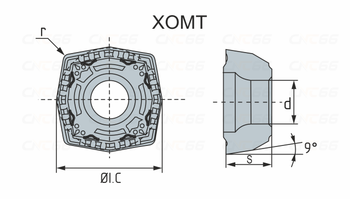 XOMT090305-PD-PC5300 Пластина фрезерная