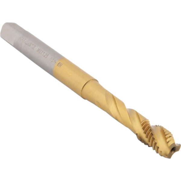 Метчик М8*1,25 для глухих отверстий, DIN371, с покрытием TiN