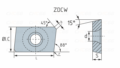 ZDCW1503-ADTR-TP40AM Пластина твердосплавная, фрезерная