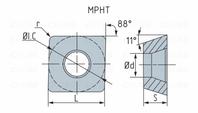MPHT080305-DM-SD2136 Пластина фрезерная