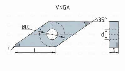 4NR-VNGA160408-KBN910 Пластина для точения с напайками PCBN