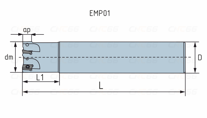 EMP01-010-G10-AP07-02C(25/85) Фреза концевая
