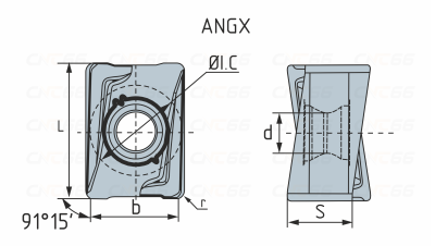 ANGX110504PNR-GM-YB9320 Пластина фрезерная