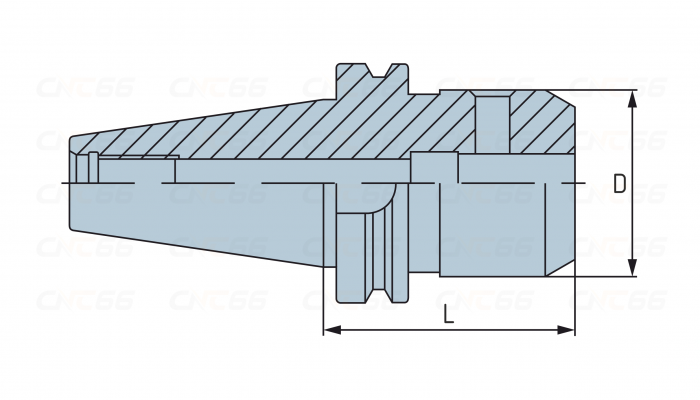 BBT40-SLN20-100 Патрон для концевых фрез с хвостовиком Weldon Wolverine
