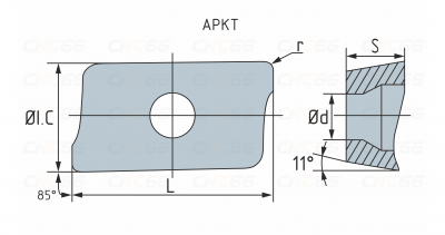 APKT160408-PM-KP1230 Пластина фрезерная APKT160408-PM-KP1230 Пластина фрезерная
