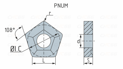 PNUM110408-TP40AM Пластина твердосплавная