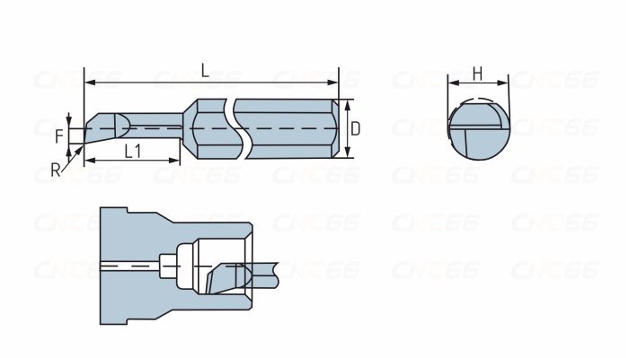 MTR-6-R0.1-L15-JF610M Мини-резец для продольного растачивания