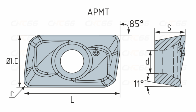 APMT1604PDER-FM-HS5220 Пластина фрезерная