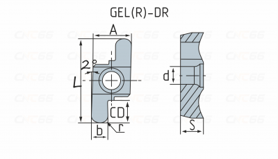 GER150-075DR Пластина токарная GER150-075DR Пластина токарная