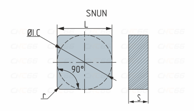 SNUN120412-H30 Пластина токарная
