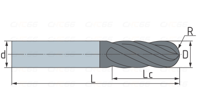 M2SR0040BLH Фреза твердосплавная сферическая