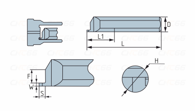 MFR-8-B3.0-L22-JF610M Мини-резец для обработки торцевых канавок