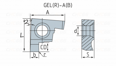 GER130-B Пластина токарная GER130-B Пластина токарная