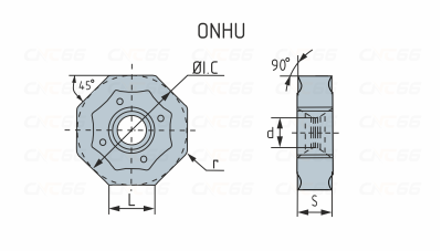 ONHU08T508-PM-YBM253 Пластина фрезерная