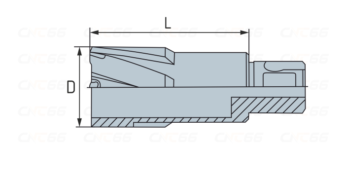 DNTC-30150 Корончатое сверло по металлу, TCT, 15*35 мм, универсальный хвостовик 19 мм