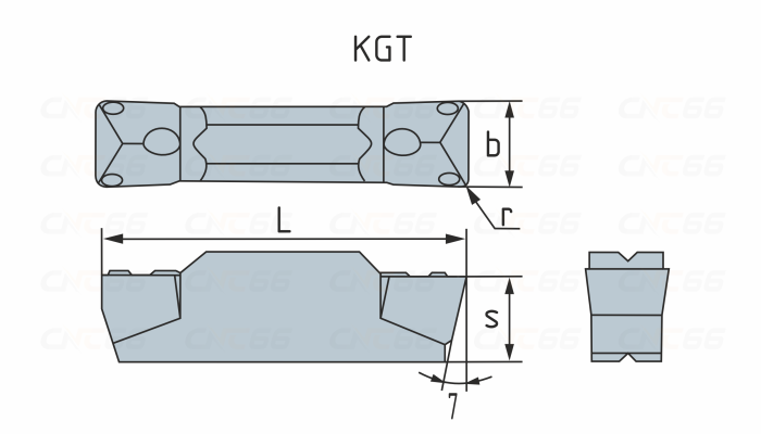 KGT400-YB9120 Пластина отрезная, канавочная ZCC