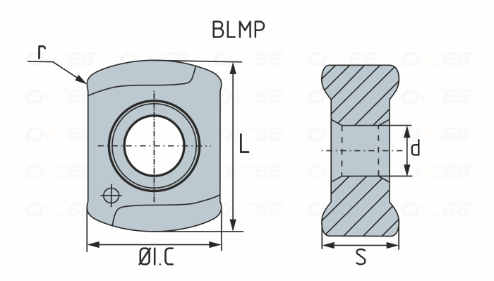BLMP0603R-M-ZP160H Пластина фрезерная