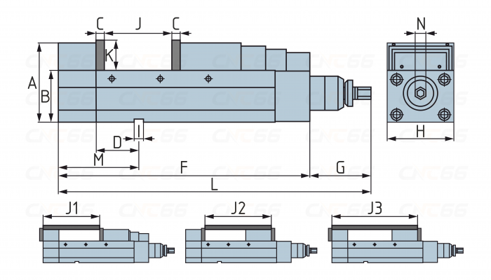 Мощные прецизионные тиски с фиксированным углом для станков с ЧПУ HPAC-160