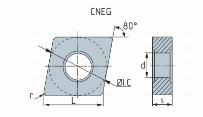 CNEG120404-NF-PG8005 Пластина токарная