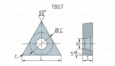 TBGT060104L-HR1135 Пластина токарная для точения