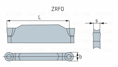ZRFD03-MG-YBG302 Пластина отрезная, канавочная
