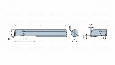 PSBTR6-20L-R0.2-KTX Мини-резец для продольного растачивания