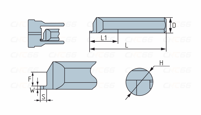 MFR-6-B2.0-L15-JF610M Мини-резец для обработки торцевых канавок