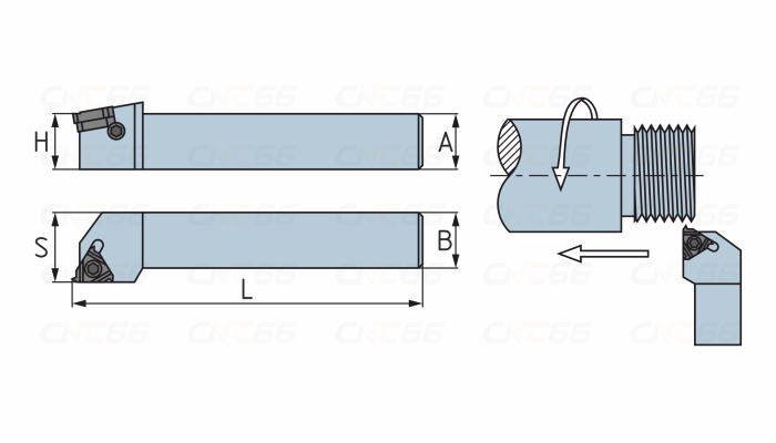 SWL1010H11 Резец (державка) для наружной резьбы