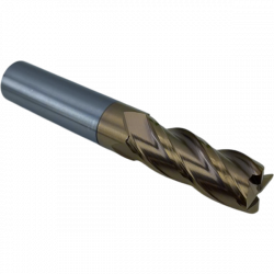 Концевая фреза с плоским торцом 4 зуба, HRC 55, 12х35х12х75L