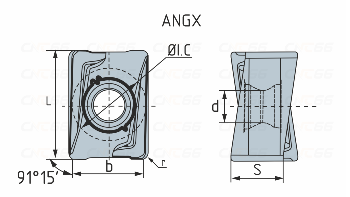 ANGX110508PNR-GM-YB9320 Пластина фрезерная