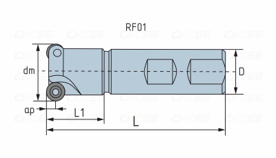 RF01.10W25.032.02 Фреза концевая