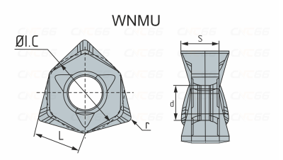 WNMU080608-GM-TP624 Пластина фрезерная