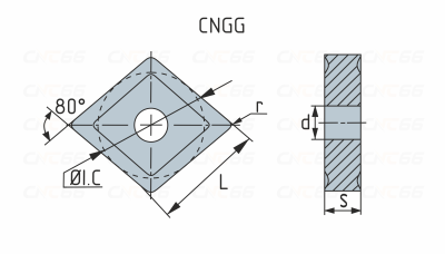 CNGG120408-GMF-TP7215 Пластина токарная для точения