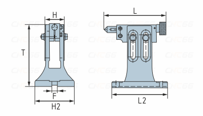 TS2 Задняя бабка регулируемая, высота центра 130-210 мм (5,12"-8,27")
